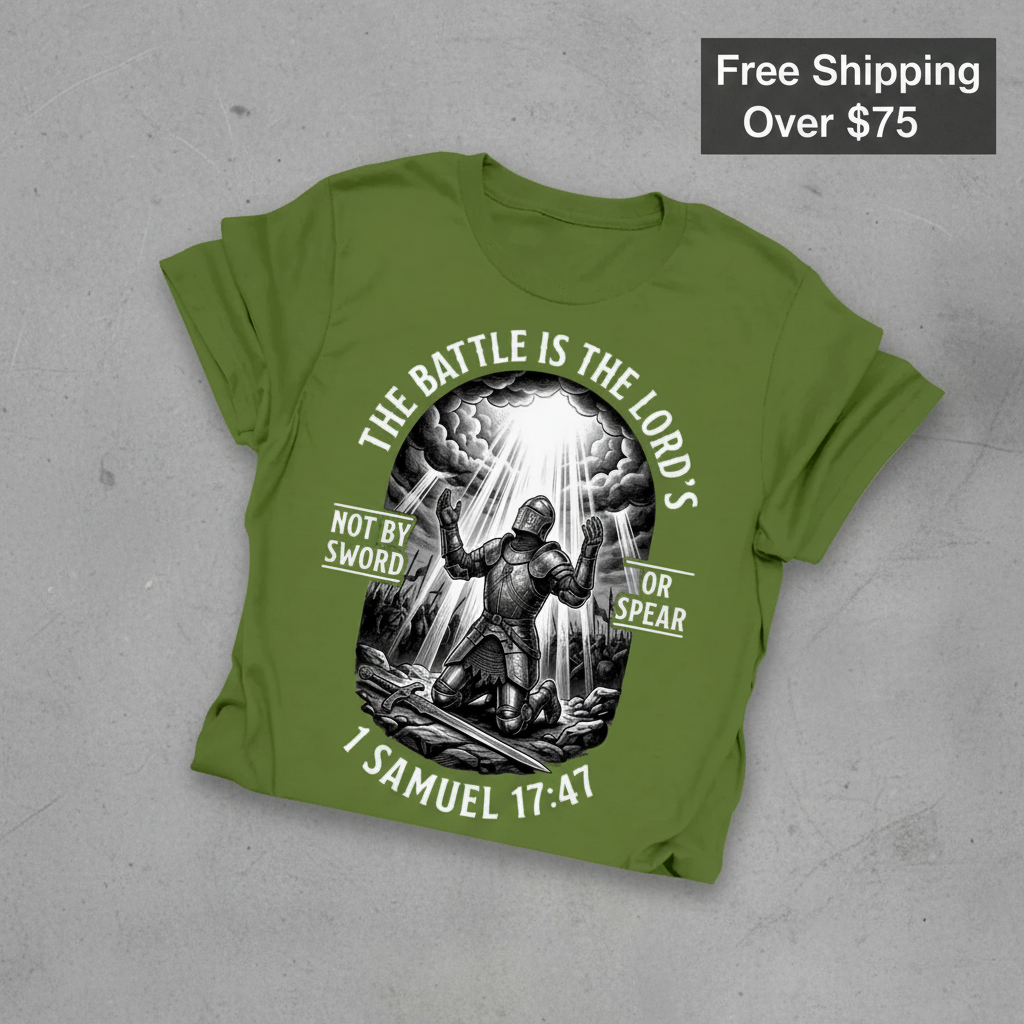 The Battle Is the Lord’s T-Shirt_fold_tilt
