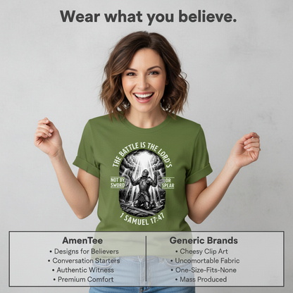 The Battle Is the Lord’s T-Shirt_product_table