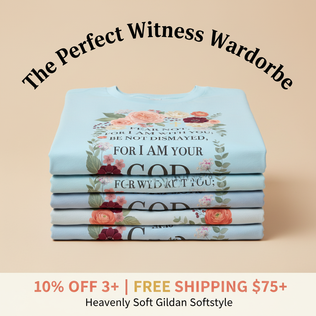 Fear Not Floral Scripture T-Shirt_stacked_promotion