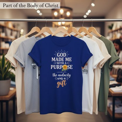 Purpose and Audacity T-Shirt_boutique_rack