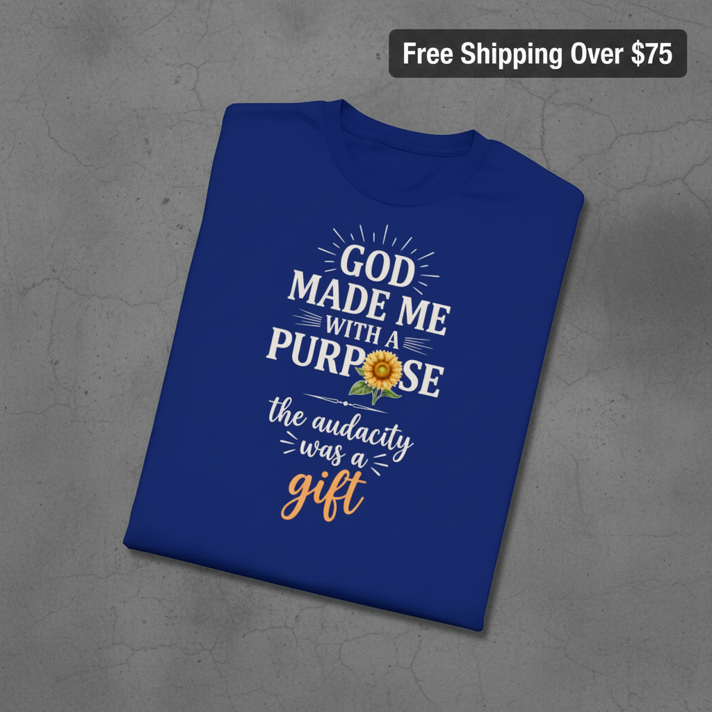 Purpose and Audacity T-Shirt_fold_tilt