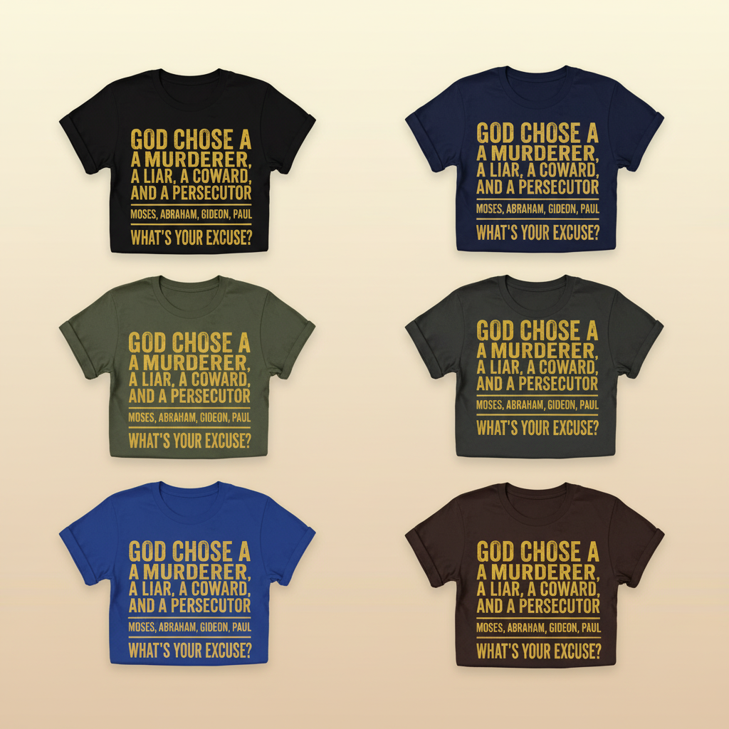 God Chose Ordinary People T‑Shirt_6color_grid