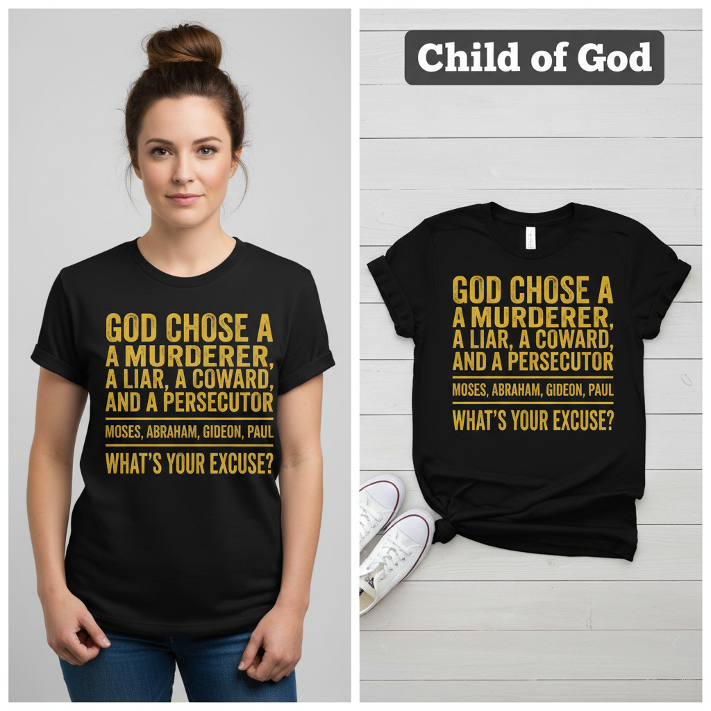 God Chose Ordinary People T‑Shirt_model_flat