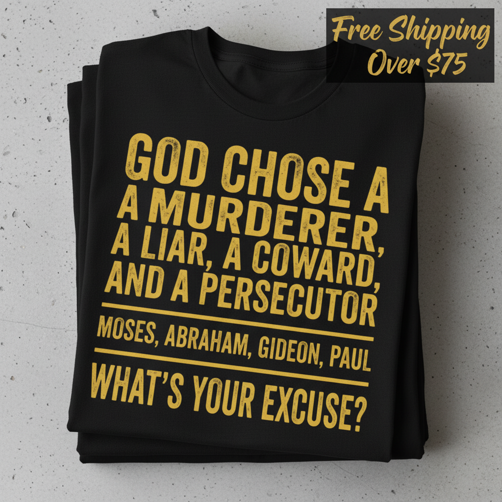God Chose Ordinary People T‑Shirt_stacked_flatlay