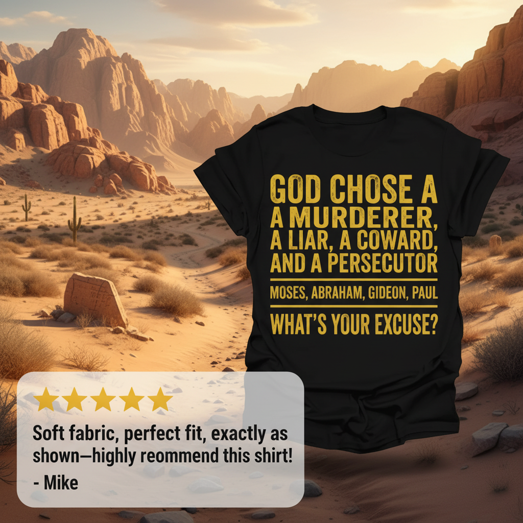 God Chose Ordinary People T‑Shirt_review_5star