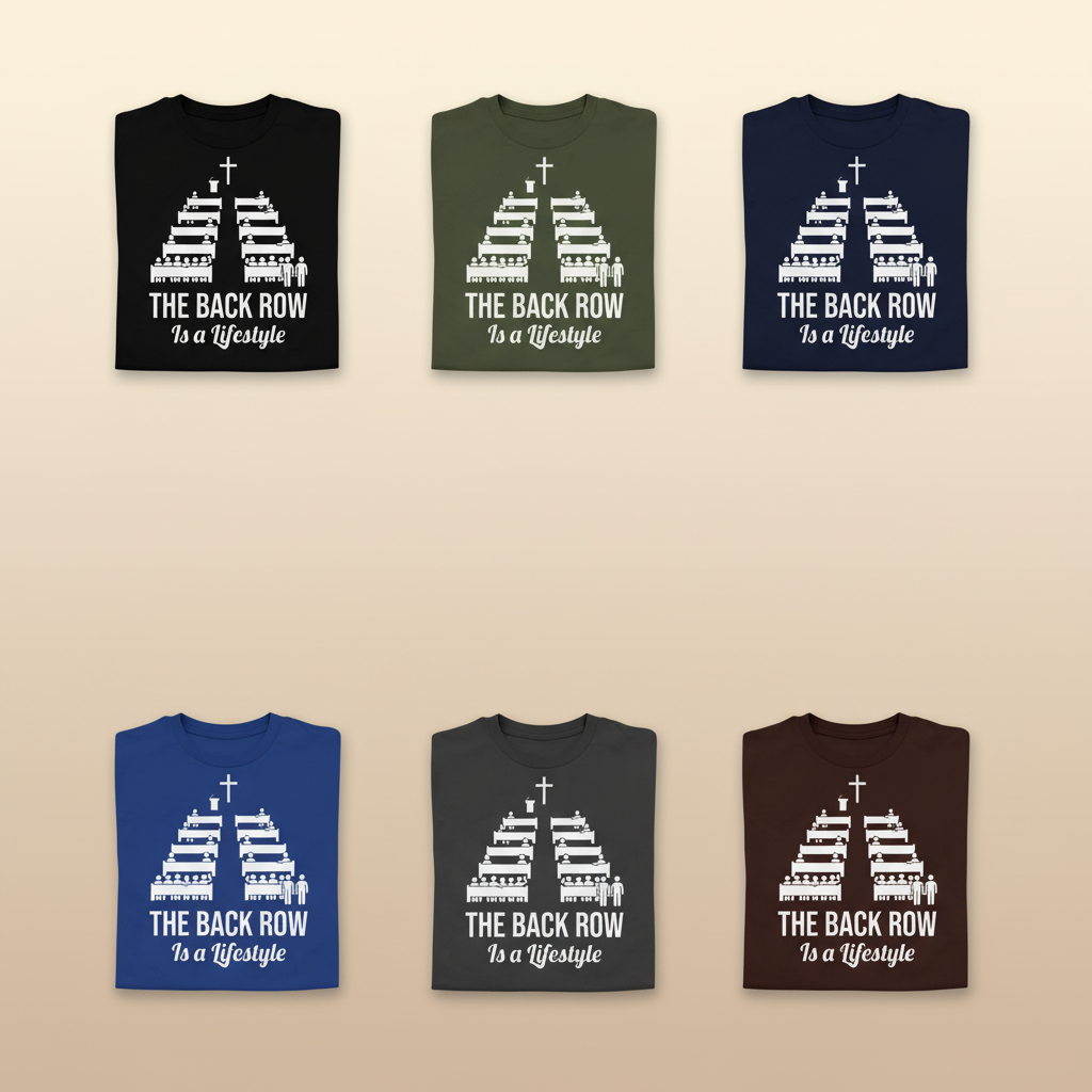 The Back Row Lifestyle T-Shirt_6color_grid