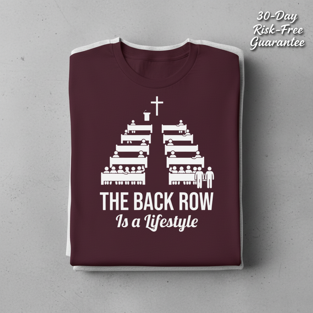 The Back Row Lifestyle T-Shirt_stacked_flatlay