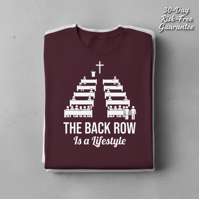 The Back Row Lifestyle T-Shirt_stacked_flatlay