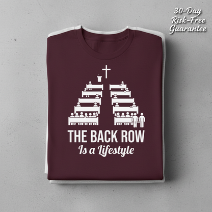 The Back Row Lifestyle T-Shirt_stacked_flatlay