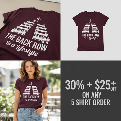 The Back Row Lifestyle T-Shirt_4_panel