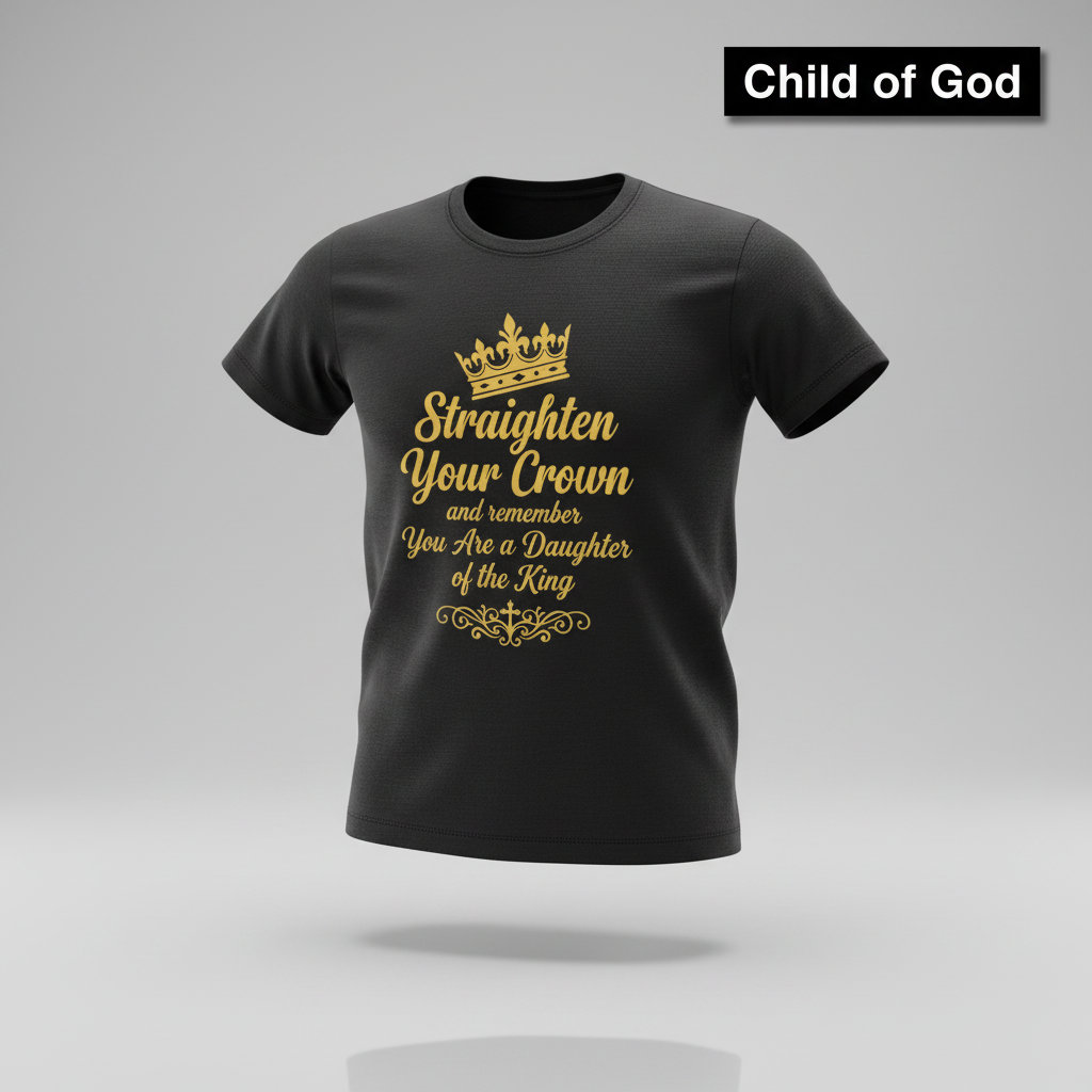 Daughter of the King Crown T-Shirt_3d_float