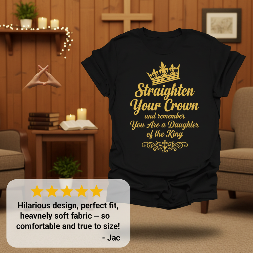 Daughter of the King Crown T-Shirt_review_5star