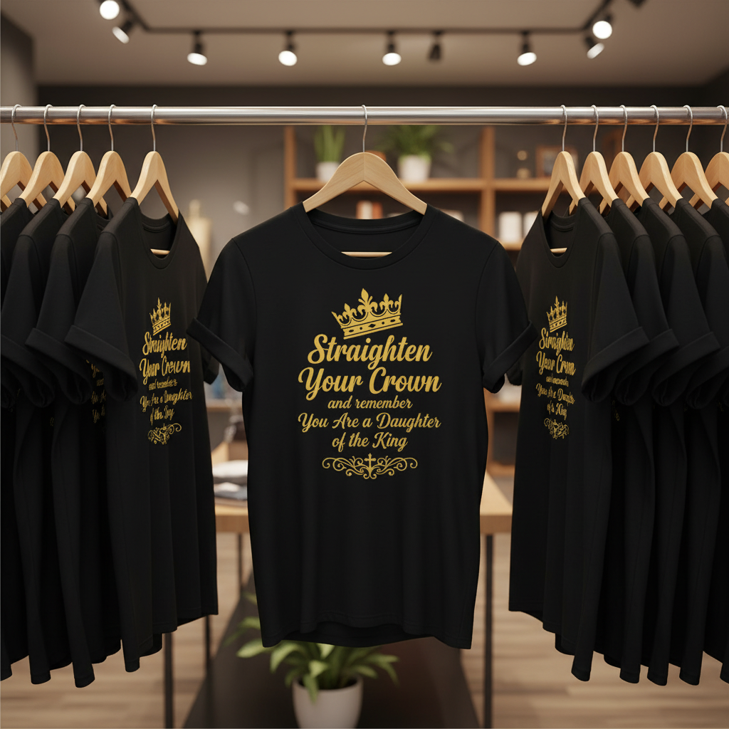 Daughter of the King Crown T-Shirt_boutique_rack