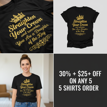 Daughter of the King Crown T-Shirt_4_panel