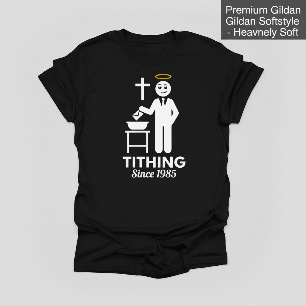 Tithing Since 1985 T-Shirt_clean