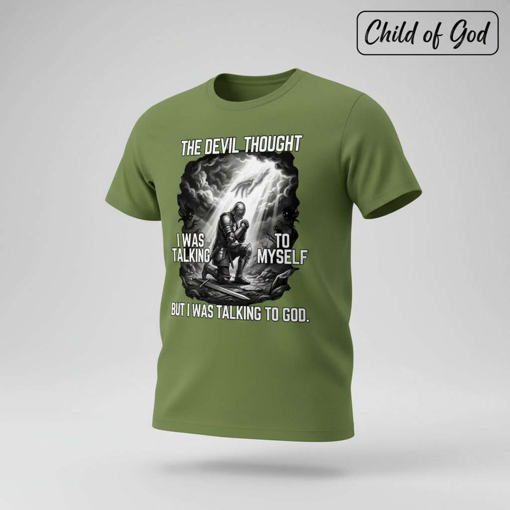 Warrior Prayer Faith T-Shirt_3d_float