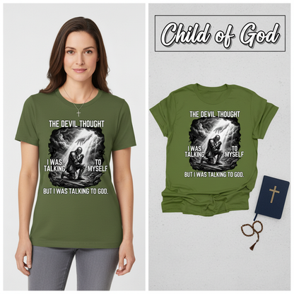 Warrior Prayer Faith T-Shirt_model_flat