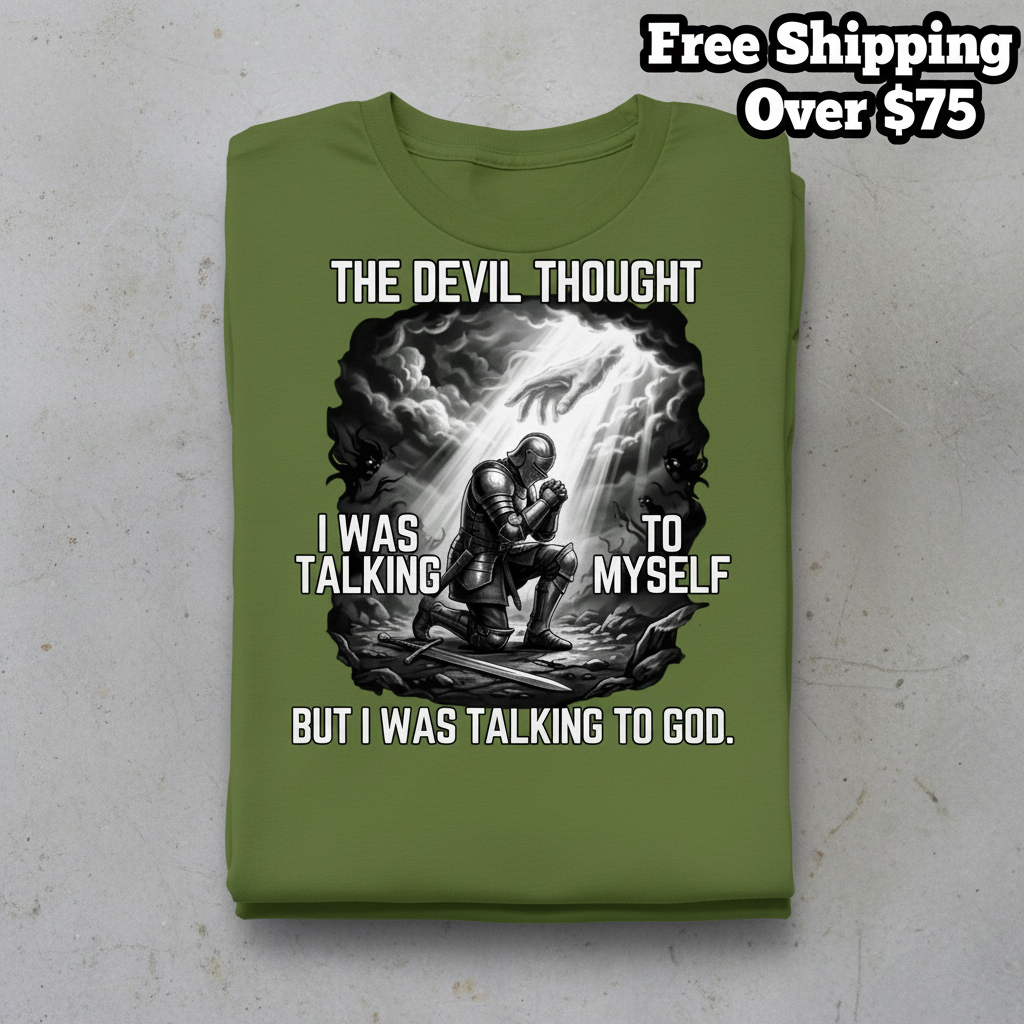 Warrior Prayer Faith T-Shirt_stacked_flatlay
