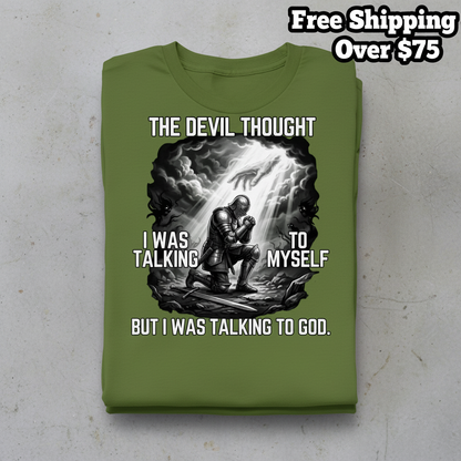 Warrior Prayer Faith T-Shirt_stacked_flatlay