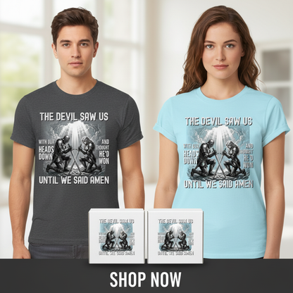 Until We Said Amen T-Shirt_dual_model_life