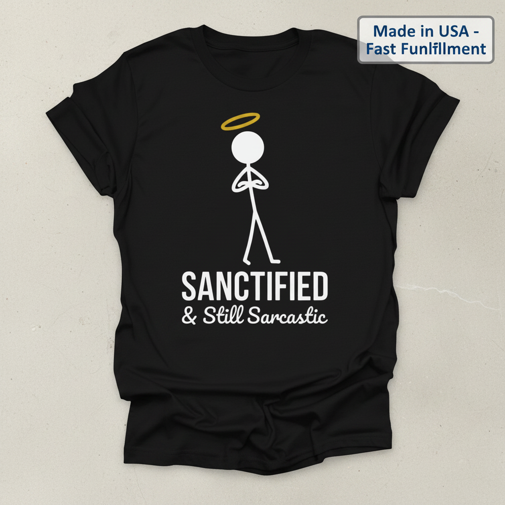 Sanctified & Sarcastic T-Shirt_clean