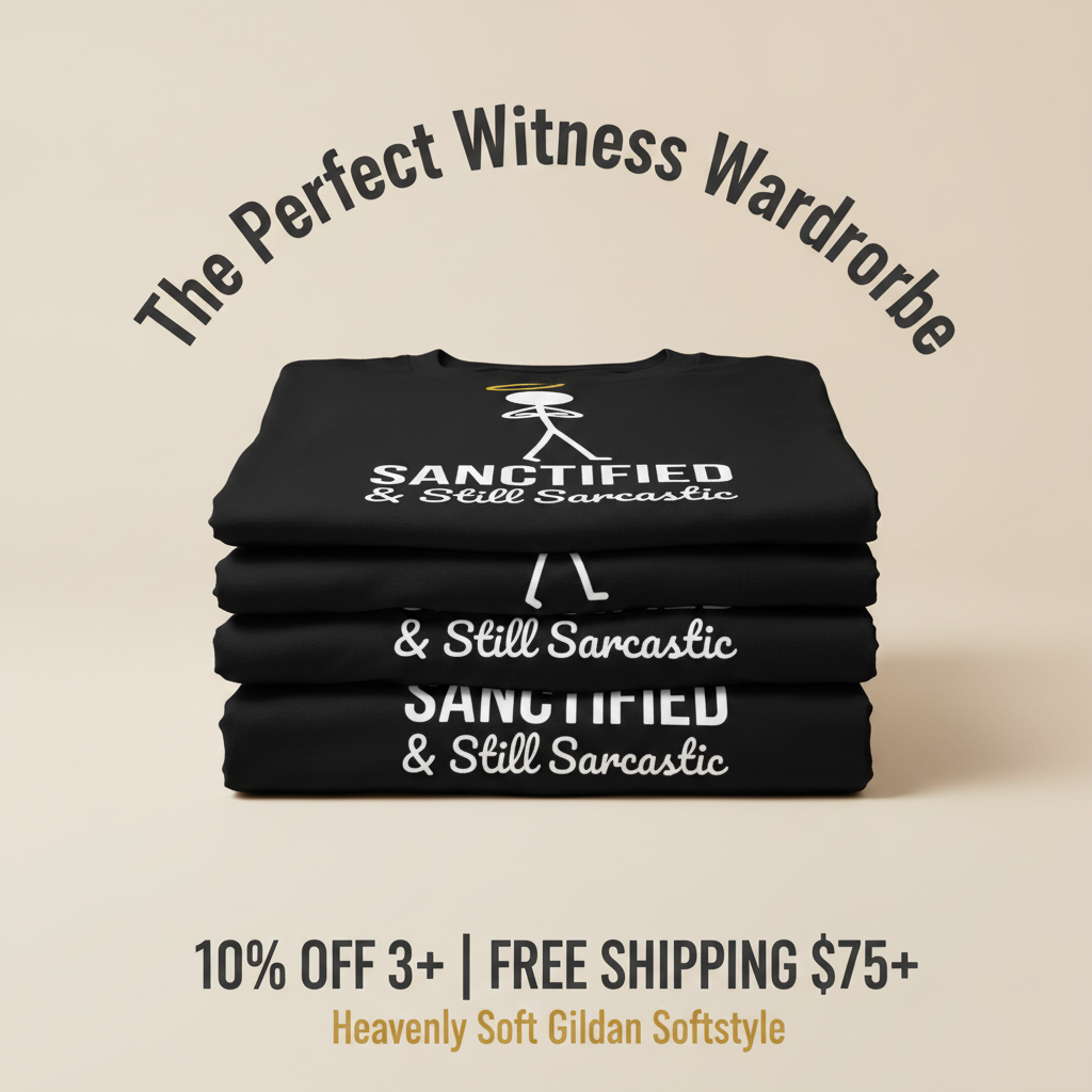 Sanctified & Sarcastic T-Shirt_stacked_promotion