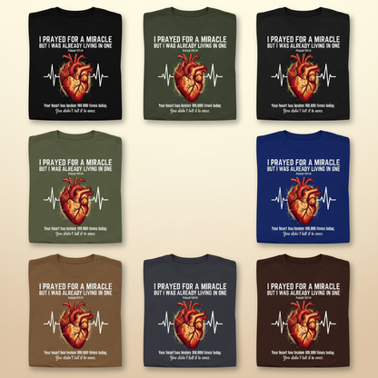 Grateful Heartbeat Reminder T-Shirt_6color_grid
