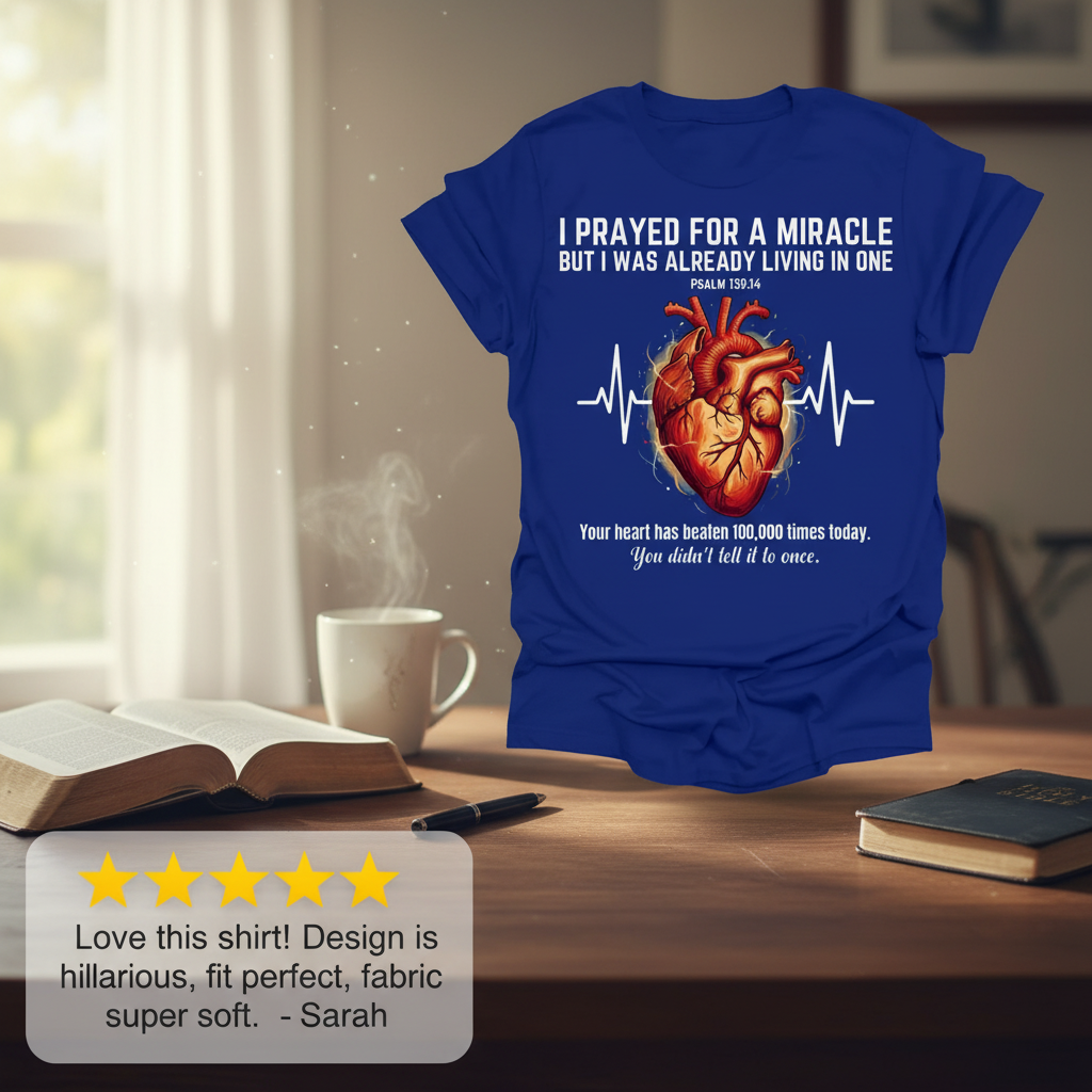 Grateful Heartbeat Reminder T-Shirt_review_5star
