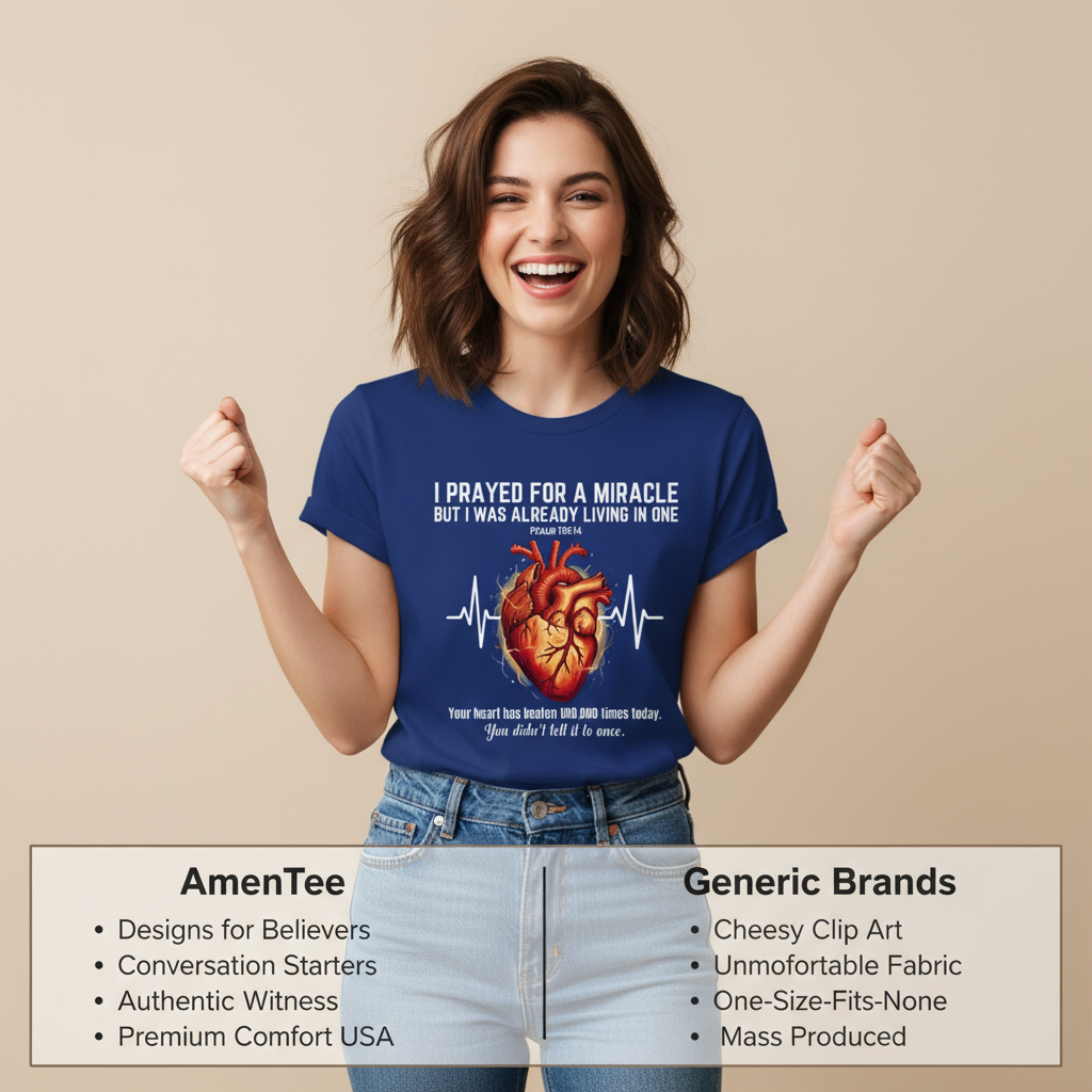 Grateful Heartbeat Reminder T-Shirt_product_table