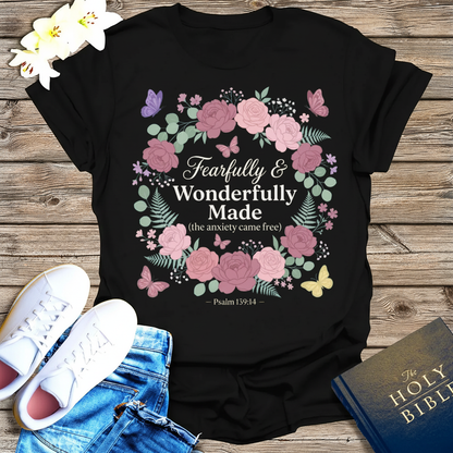 Fearfully & Wonderfully Made T-Shirt_triple_model