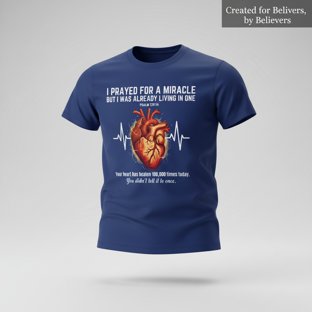 Grateful Heartbeat Reminder T-Shirt_3d_float