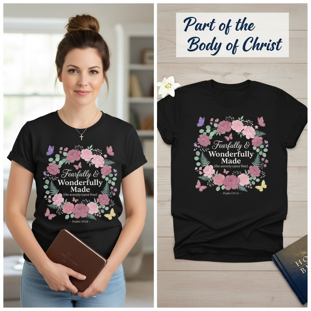 Fearfully & Wonderfully Made T-Shirt_model_flat