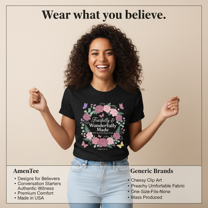 Fearfully & Wonderfully Made T-Shirt_product_table