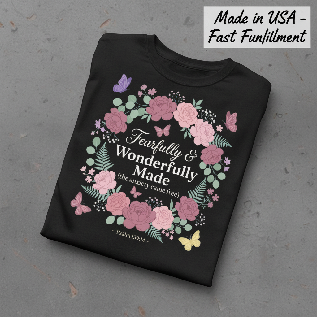 Fearfully & Wonderfully Made T-Shirt_fold_tilt