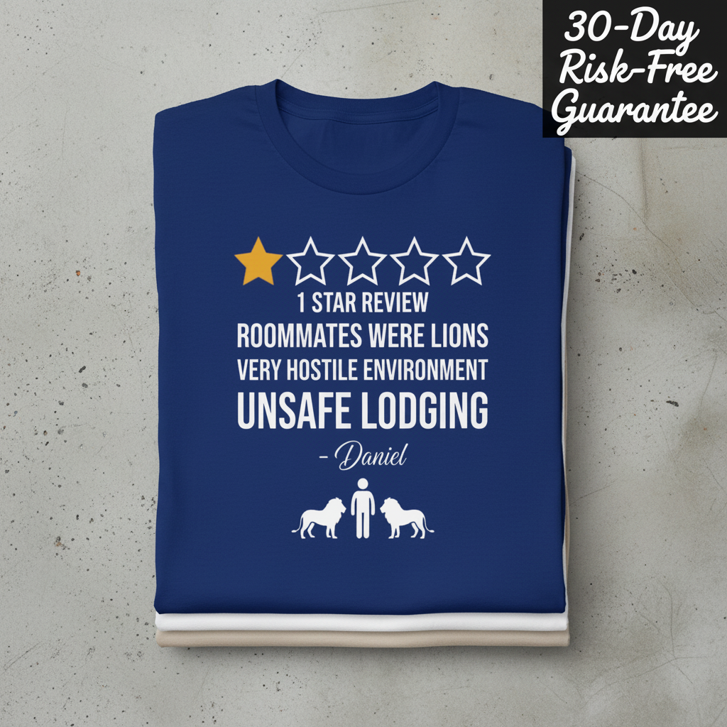 Daniel's 1-Star Review T-Shirt_stacked_flatlay