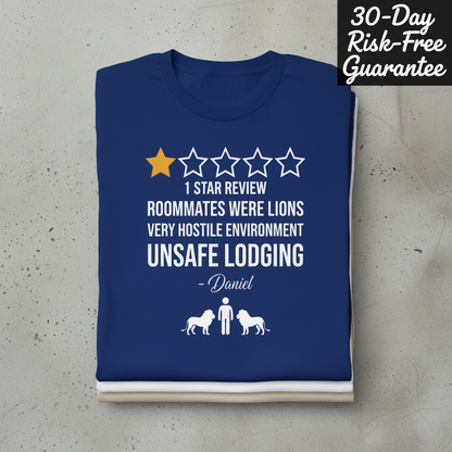 Daniel's 1-Star Review T-Shirt_stacked_flatlay