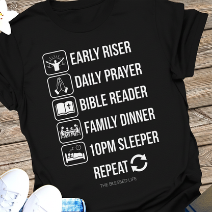 The Blessed Life Routine T-Shirt_extreme_za