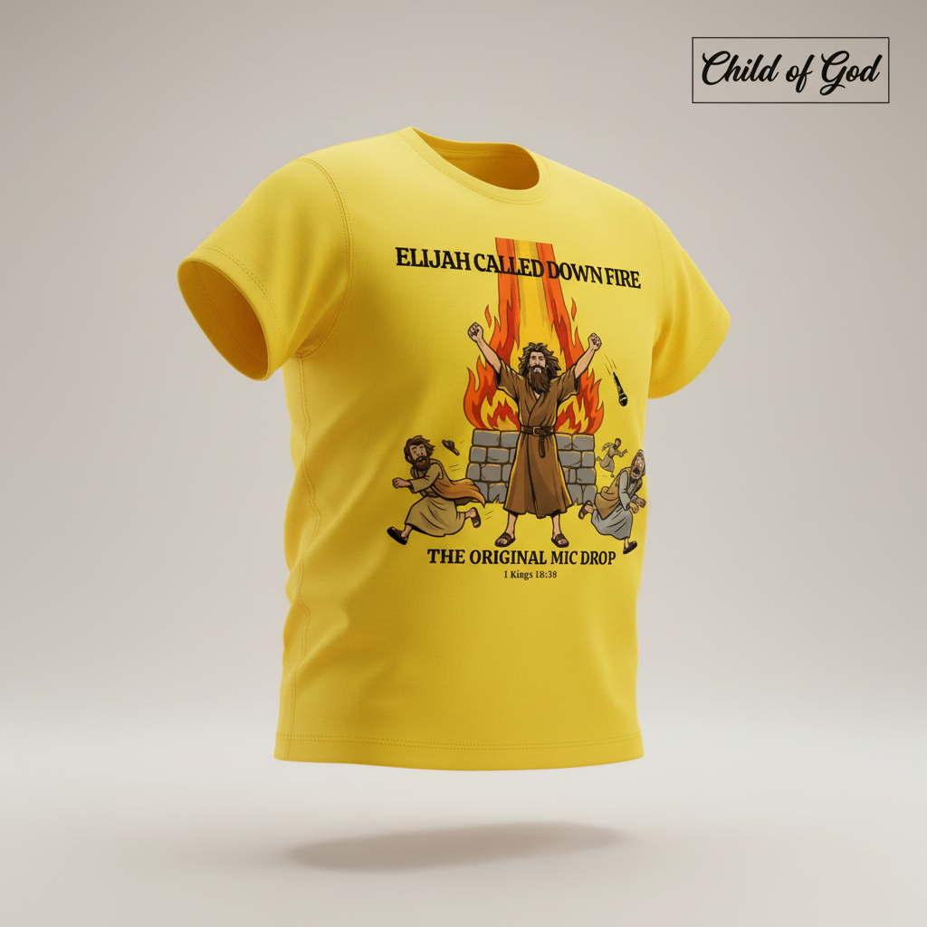 Elijah’s Fire Mic Drop T-Shirt_3d_float