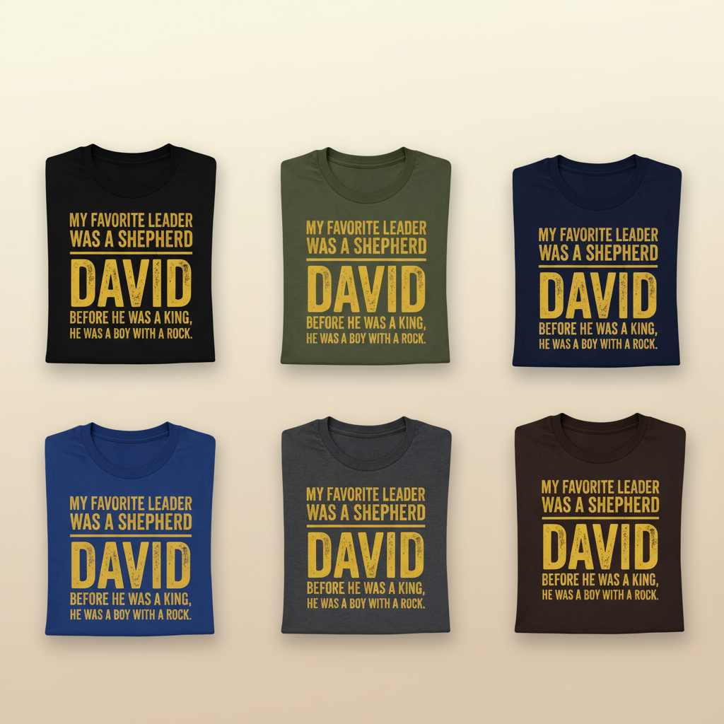 Shepherd Leader David T-Shirt_6color_grid