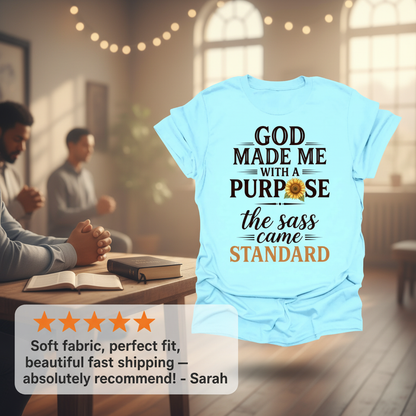God Made Me With Sass T-Shirt_review_5star