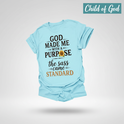 God Made Me With Sass T-Shirt_3d_float