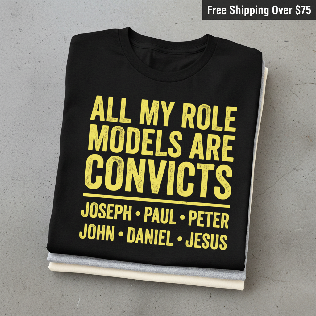 Role Model Convicts T-Shirt_stacked_flatlay