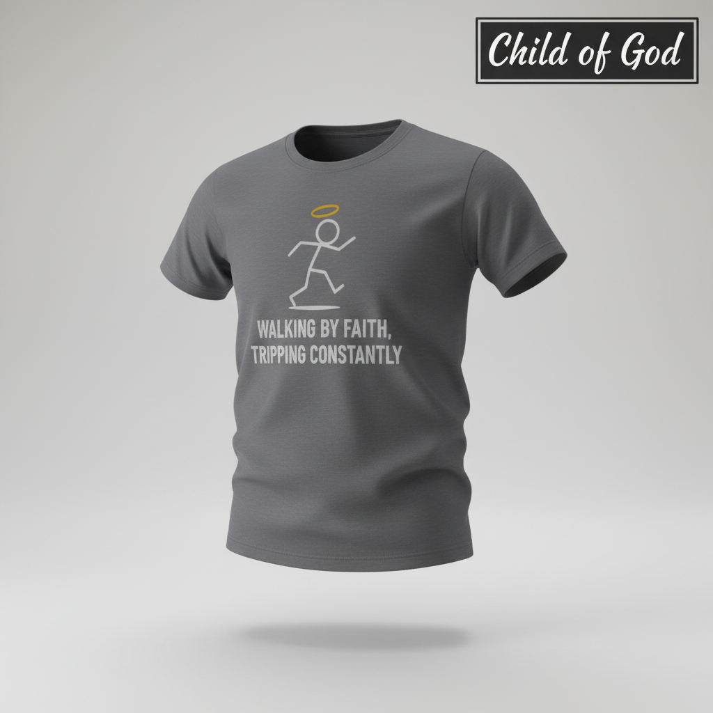 Walking by Faith T-Shirt_3d_float