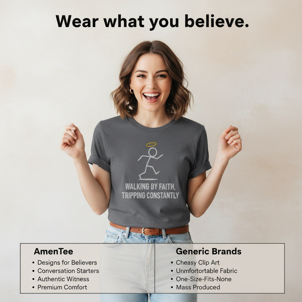 Walking by Faith T-Shirt_product_table