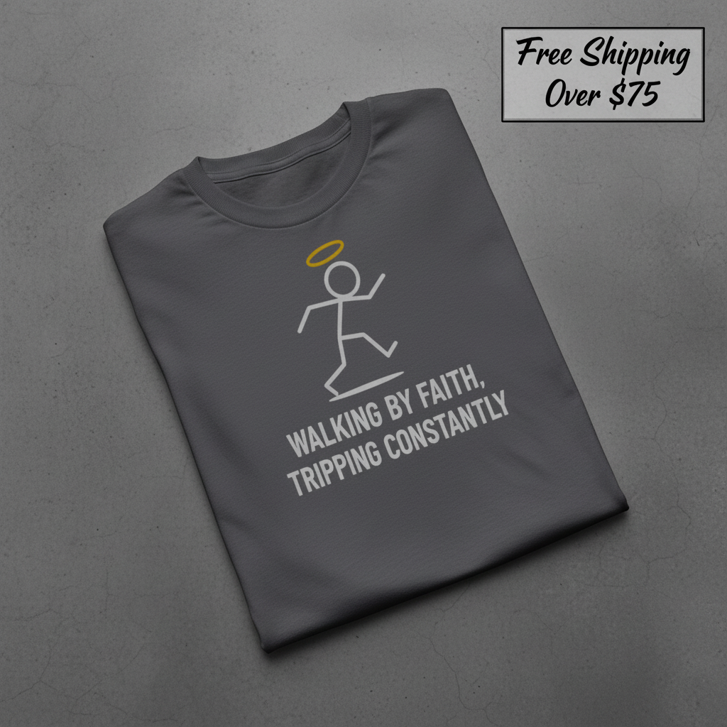 Walking by Faith T-Shirt_fold_tilt