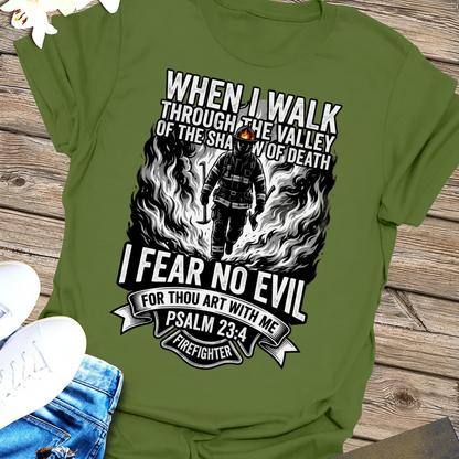 Fear No Evil Firefighter T-Shirt_extreme_za