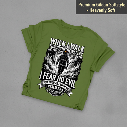 Fear No Evil Firefighter T-Shirt_fold_tilt
