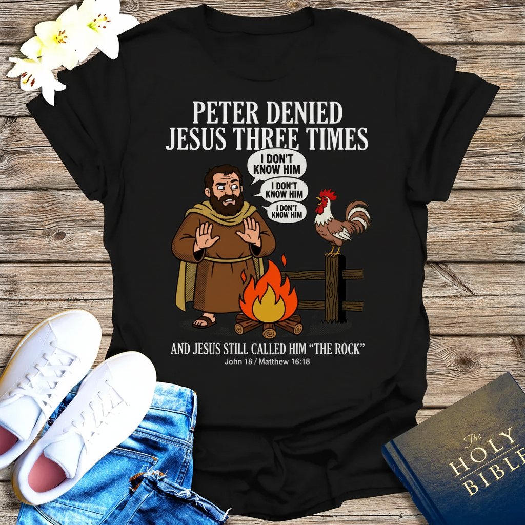 Peter Denied Jesus T-Shirt_dual_model_life