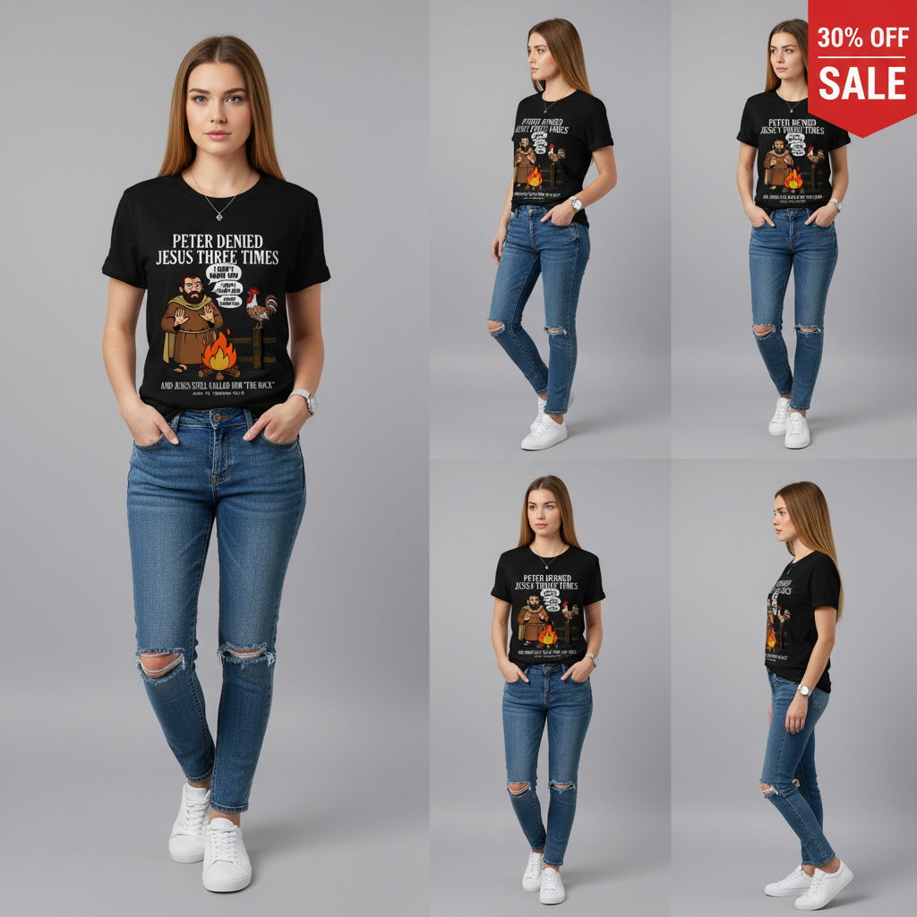 Peter Denied Jesus T-Shirt_triple_model