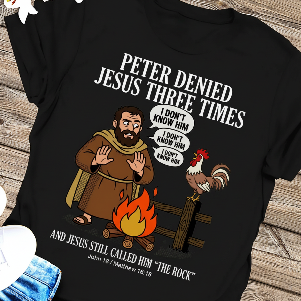 Peter Denied Jesus T-Shirt_extreme_za